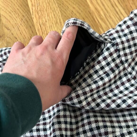 Cute Mini Plaid Bag Waist Ankle Trousers by Express - Picture 4 of 11